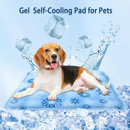 Tapete Gelado para Cães Gel Auto-resfriável Almofada Gelada para Animais de Estimação Camas para Cães e Gatos de Pequeno e Médio Porte Impermeável Resistente ao Desgaste