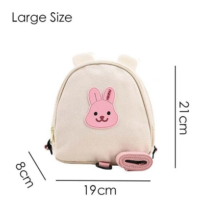 Mochilas Infantis de Lona, Bolsas Escolares de Jardim de Infância, Urso, Coelhinho, Coreana, Antiperda, Bolsas Infantis para Meninas, Meninos, Mochilas Infantis para Viagem