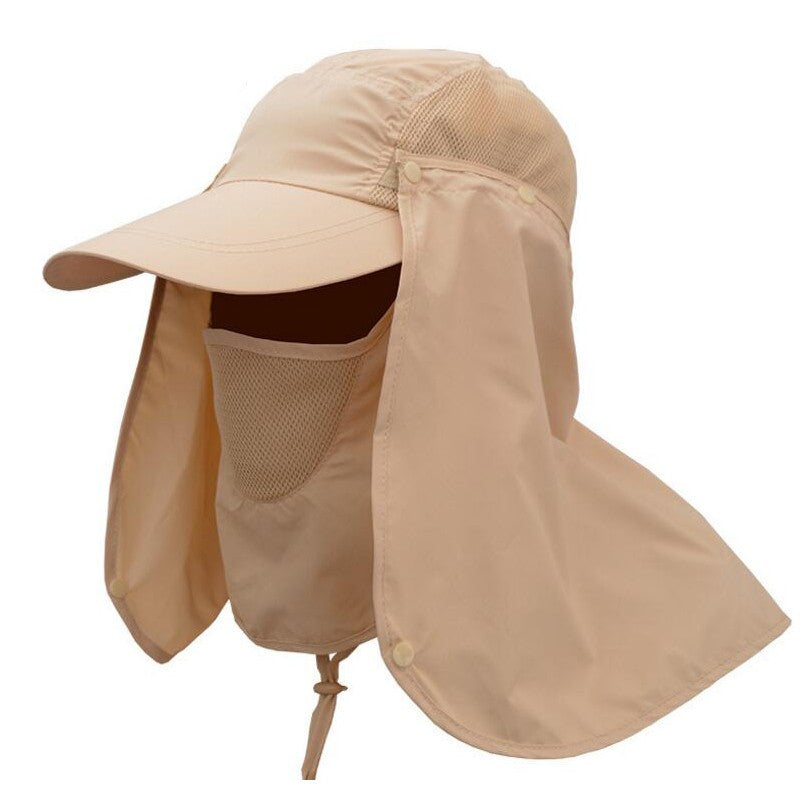 Outdoor Sport Hiking Camping Visor Hat UV Protection Face Neck Cover Fishing Sun Protcet Cap Fishing Cap Rain Hat Sun Hat Jungle