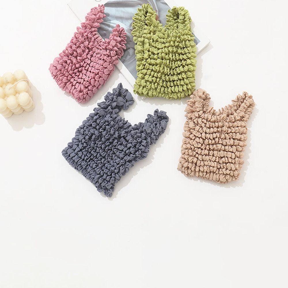 Fold Pleated Storage Bag Magic Expansion Bubble Elastic Paddy Bag Mini Bag Large Capacity Shopping Bag Flexible Stretch Bags