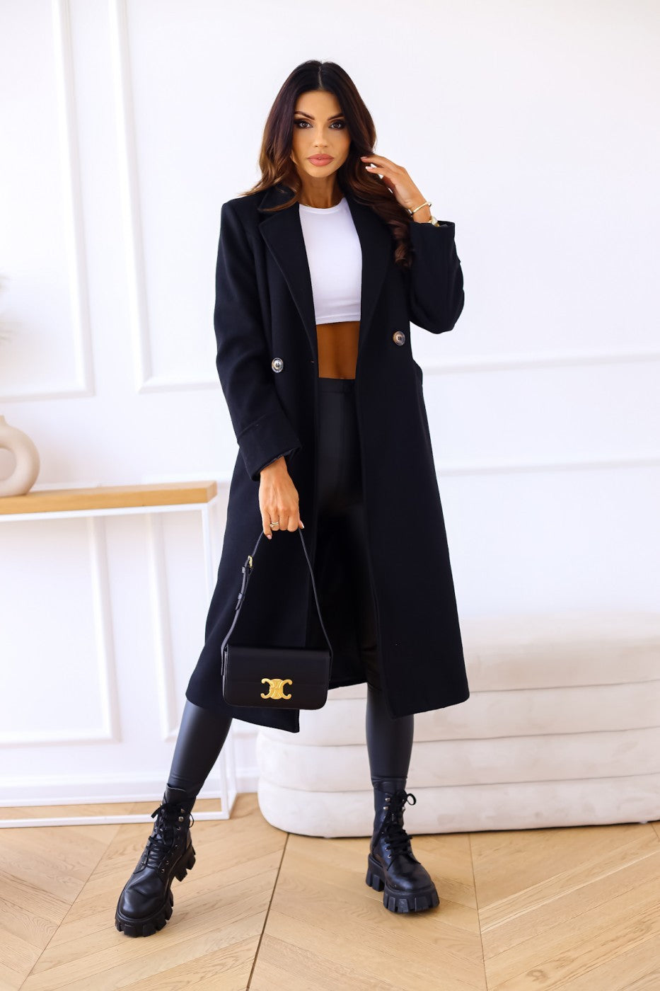 Autumn and winter 2024 new women's long woolen coat Korean version of the loose temperament haute overcoat coat