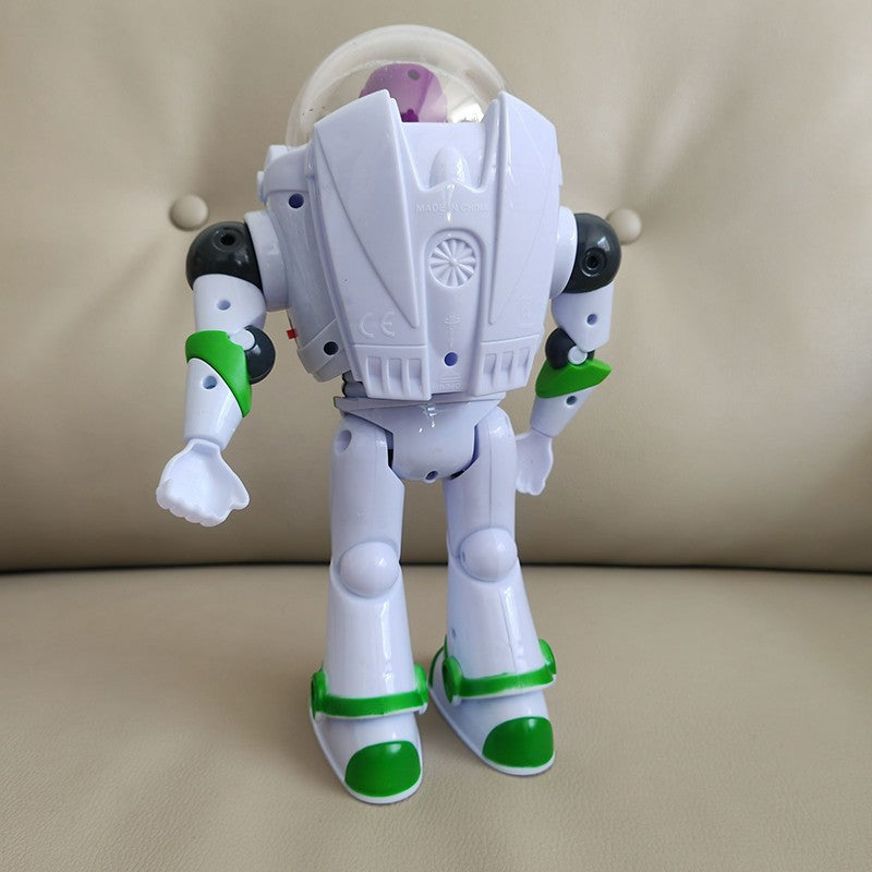 ?Novo? Em estoque Toy Story Buzz Lightyear Robô Elétrico que Anda Boneco de Ação Modelo Pixar Brinquedo Adequado para Presente de Aniversário Infantil