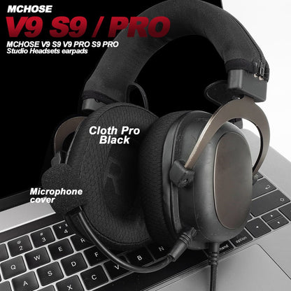 Replacement Foam Ear Pads for MCHOSE V9 S9 PRO,V9 PRO S9 PRO mchose x9 Headphones  memory foam Earpads Protein Leather
