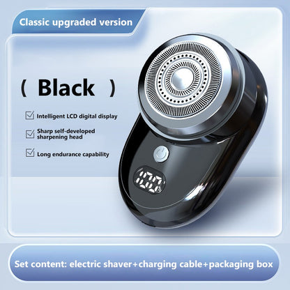 Mini Electric Shaver For Men USB Digital Display Electric Shaver Powerful Beard Shaving Machine Rechargeable Waterproof