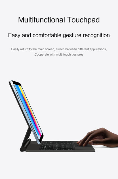 Capa Smart Magnetic Book Folio Magic Keyboard para iPad 11ª 10ª Geração 2025 iPad A16 11ª 11" A3354 A3355 A3356 A2696