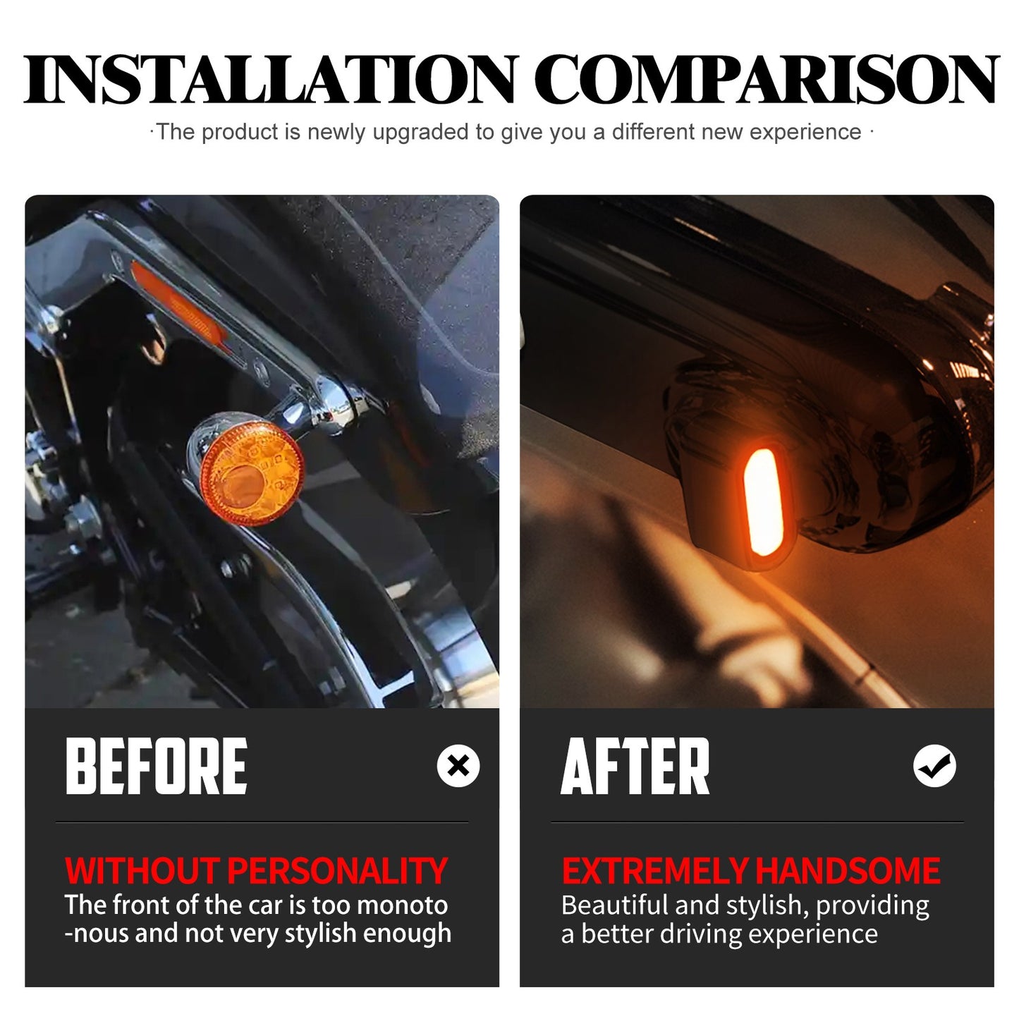 Motorcycle Rear LED Lights With E-Mark Brake Lamp For Harley Dyna 2000-17 Softail Breakout Fat Boy 00-2025 Turn Signal Indicator