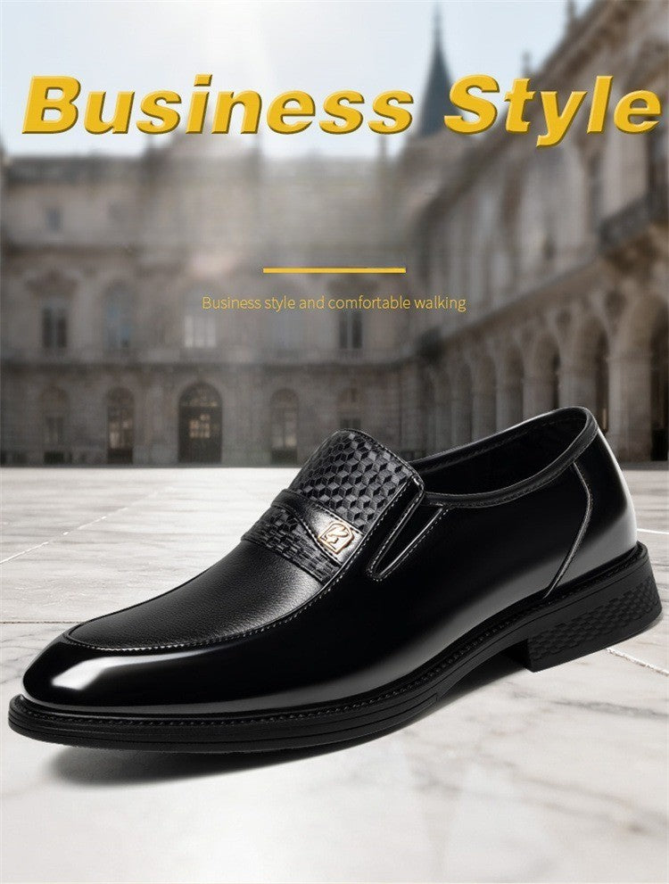 Business Formal Leather Shoes for Men Solid Color Fashion Casual Loafers Male Spring Autumn New Designer Dress Shoes Man