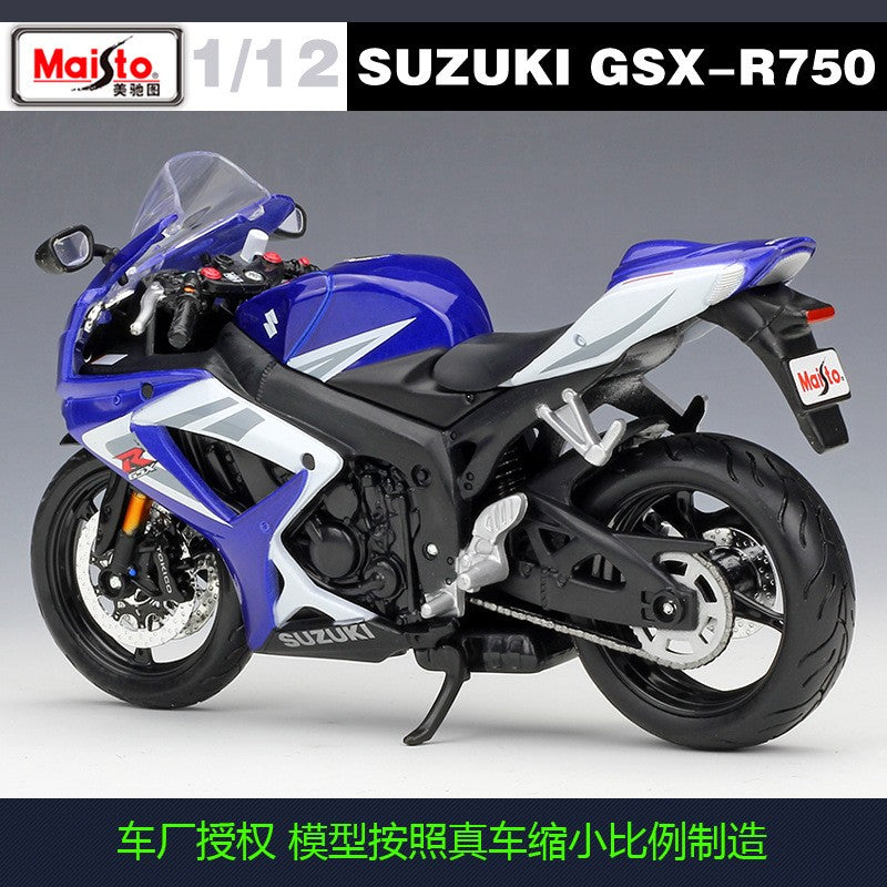 Maisto 1:12 Suzuki GSX-R750 R 750 R600 R 600 Veículos Die Cast Hobbies Colecionáveis Motocicleta Modelo Brinquedos
