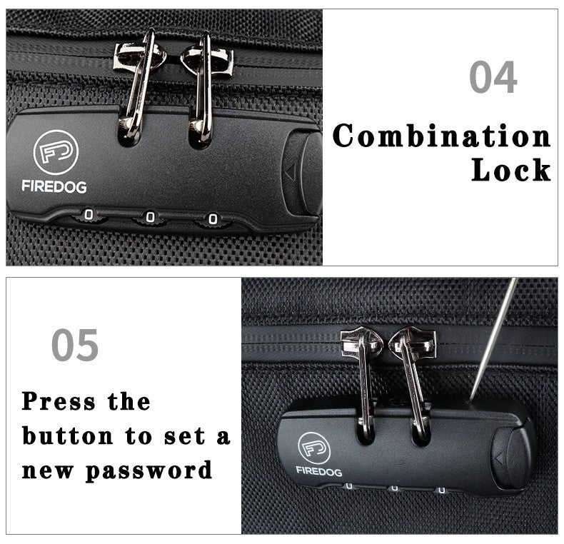 Travel Storage Bag With Password Lock Files Credit Card Certificates Safe Handbag Waterproof Anti-odor Smoking Pipe Storage Bag