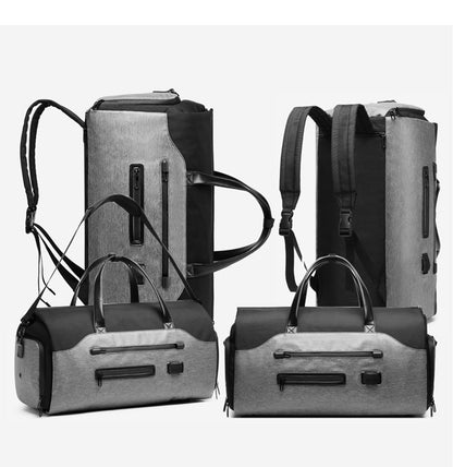 OZUKO Multifunction Men Suit Storage Travel Bag Large Capacity Luggage Handbag Male Waterproof Travel Duffel Bag Shoes Pocket