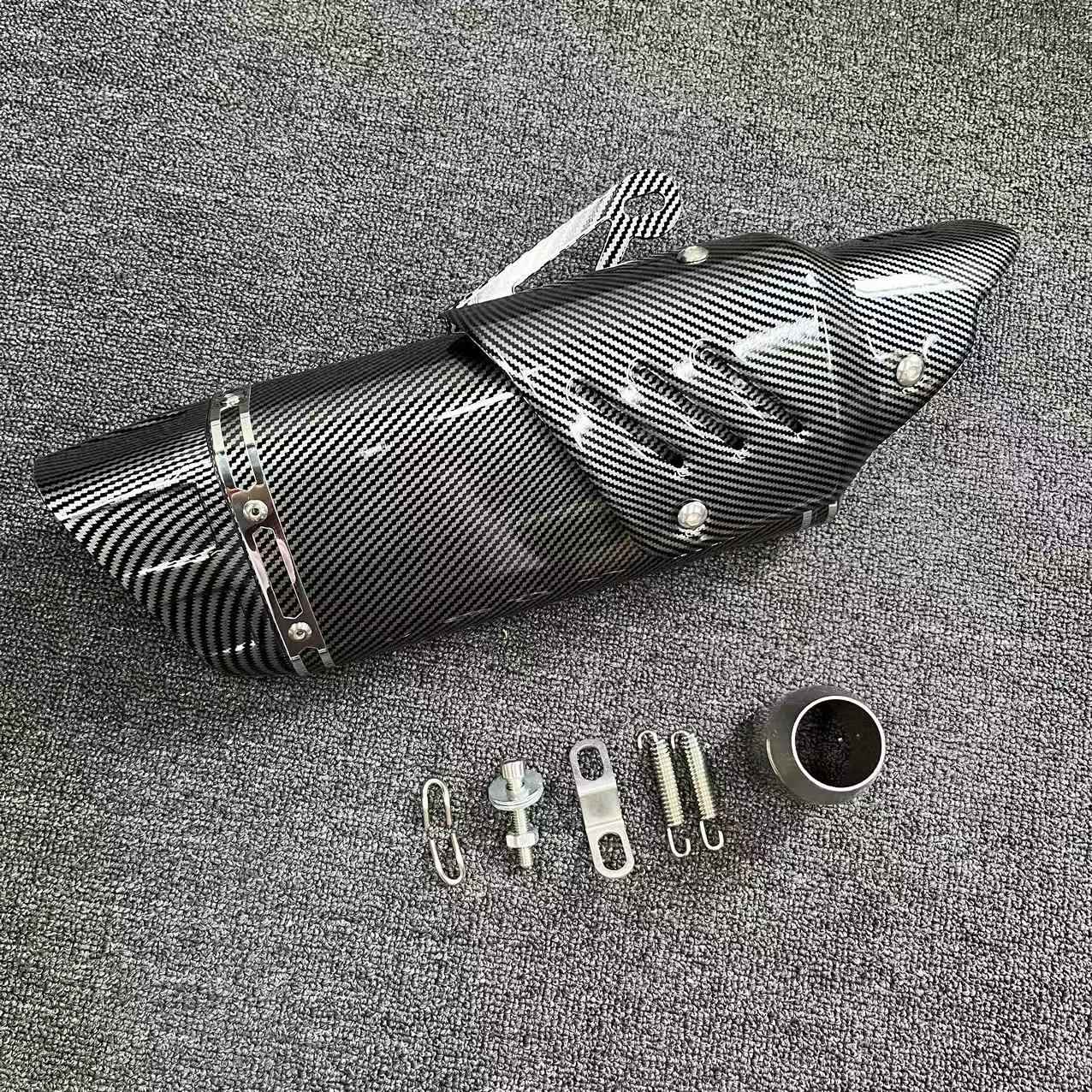 Universal 51mm Muffler Escape Stainless Motorcycle Exhaust AKR for Ninja Z400 250 Z900 ZX6R KTM RC 125 250 390 for YAMAHA R6 R3