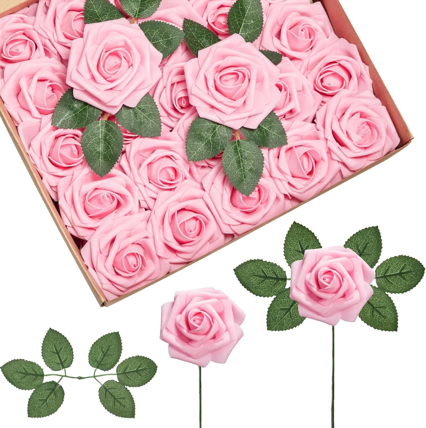 Artificial Flower PE Foam Rose Wedding Wreath Bride Bouquet Festival Decoration Accessory Home Room Outdoor Yard Diy Cheap Props
