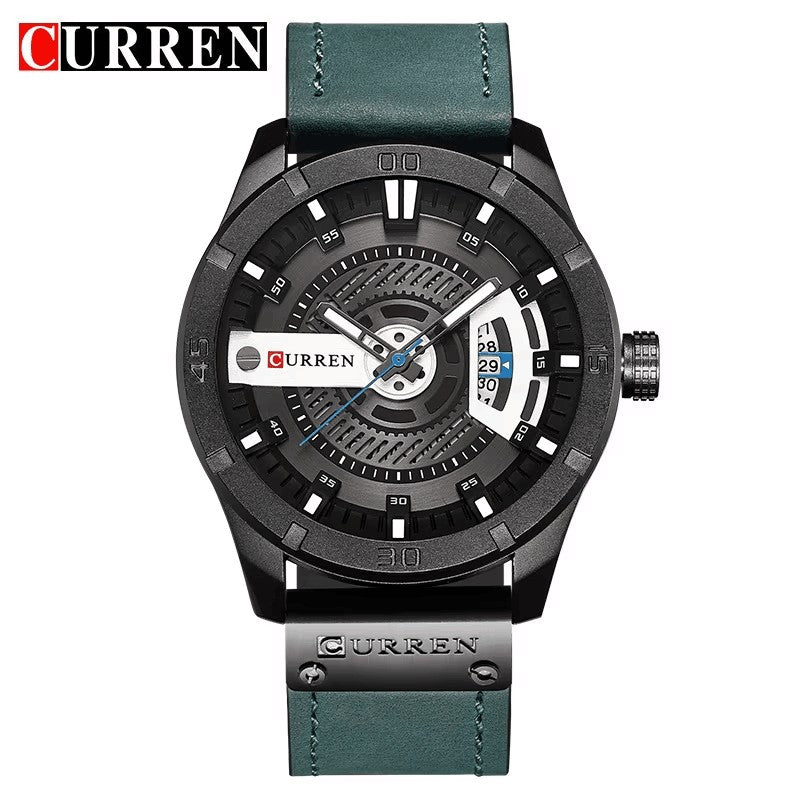 Luxury Watch Brand CURREN Men Military Sports Watches Men's Quartz Date Clock Man Casual Leather Wrist Watch Relogio Masculino
