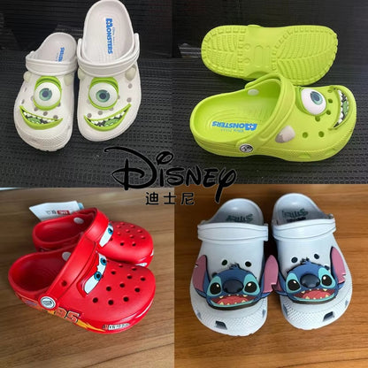 Disney Mcqueens Pixar Desenho Animado Chinelos Impermeáveis Sólidos Sandálias de Buraco Sandálias de Praia ao Ar Livre Sandálias Casuais Respiráveis Sapatos de EVA Adulto Presente