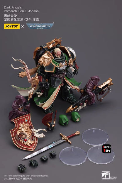 ?JOYTOY?Warhammer 40K Dark Angels Primarch Lion El'Vonson 1/18 Action Figure Model Toys