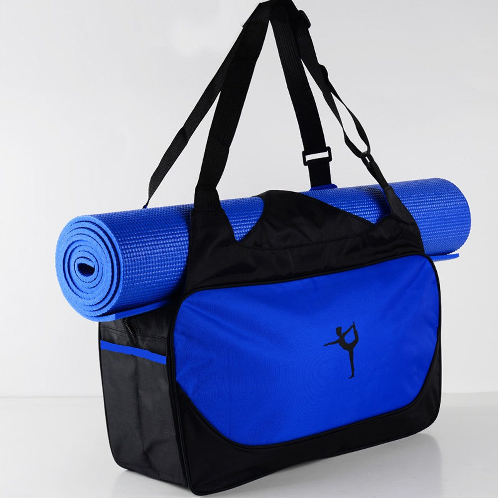 Yoga mat tote bag, large capacity fitness bag, travel bag, outdoor sports bag, storage bag, side water cup bag