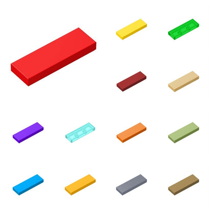 50pcs 63864 Smooth 1x3 Dots Thin Figure Buildings Blocks Toys For Children Compatible Educational Creative Size Gift DIY MOC