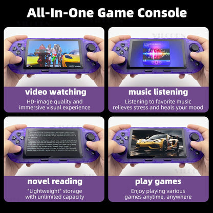 VILCORN SF3000 HD Handheld Game Console for PS1 MAME Retro Emulator 4.5 inch FHD Portable Gaming Machine Christmas Gift