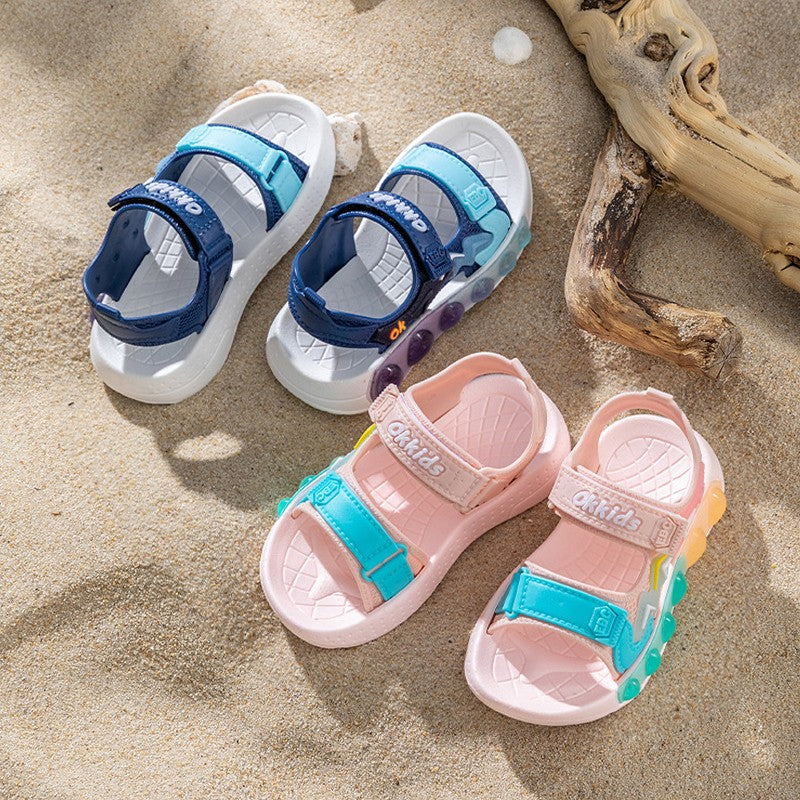 New Summer Children's Soft Soled Sandals Anti Slip Breathable For Boys And Girls Water Wading Baby Beach Sandals