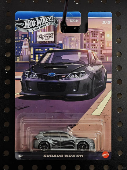 Nova Série Hot Wheels Silver Compact Kings Modelos de Carros Colecionáveis em Escala 1:64 Ford Honda Civic Subaru WRX Mazda Nissan de Liga Leve