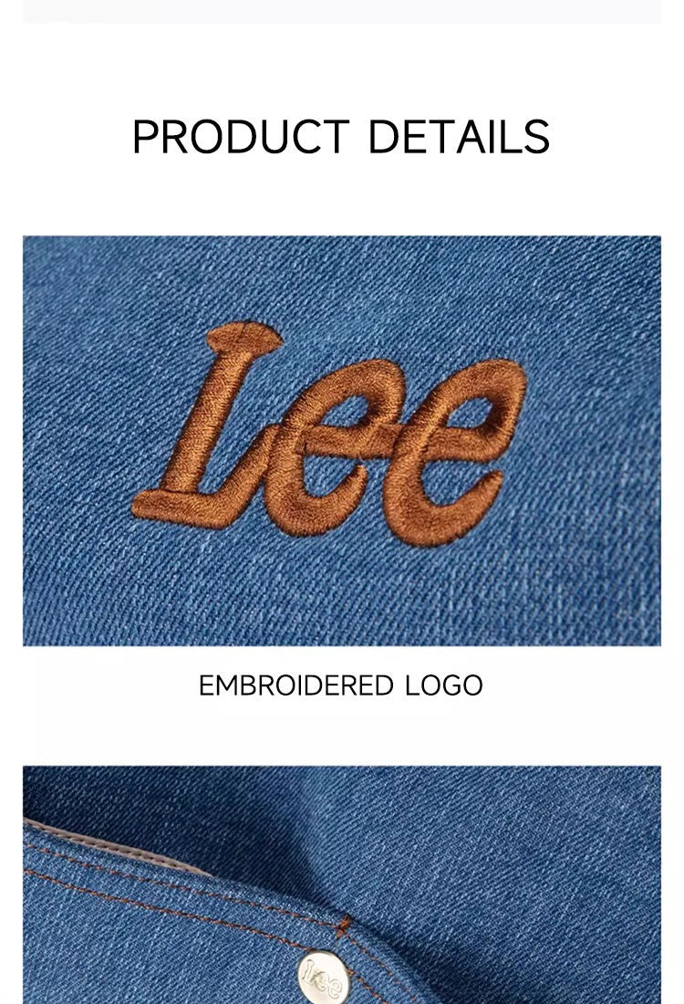 LEE Women Minimalism Hobo Denim Blue One Shoulder Pillow Bag Ladies Jeans Soft Widen Leather Shoulder Straps Crossbody Bags