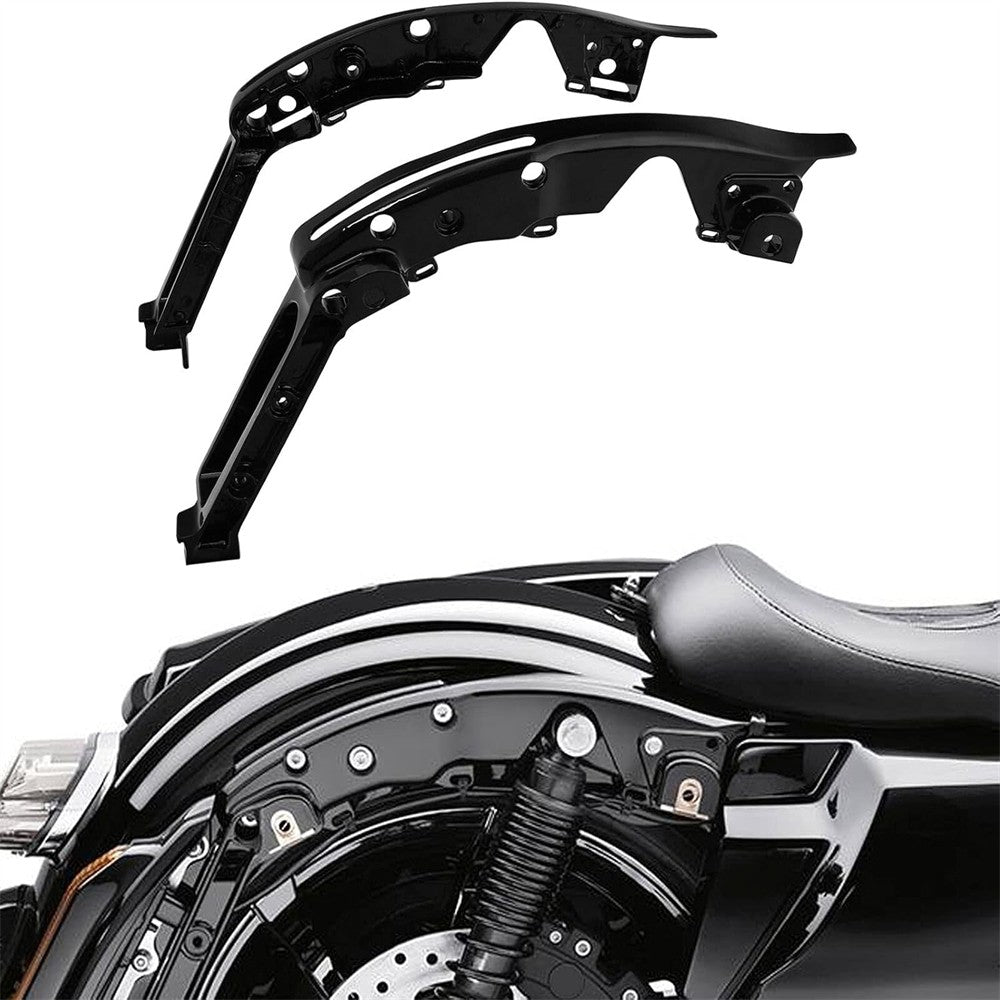 Kit Suporte Traseiro Preto Paralama para Harley Touring Road King Electra Glide Street Glide FLHX Road Glide 2014-2023
