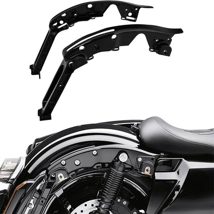 Kit Suporte Traseiro Preto Paralama para Harley Touring Road King Electra Glide Street Glide FLHX Road Glide 2014-2023
