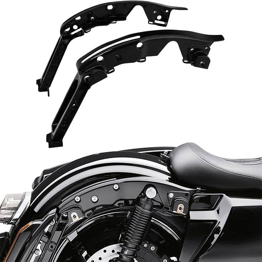Kit Suporte Traseiro Preto Paralama para Harley Touring Road King Electra Glide Street Glide FLHX Road Glide 2014-2023