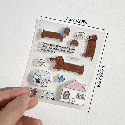 Korean INS-style Jelly Stickers Cute 3D Relief Decal Decorative Kawaii Stickers Mobile Phone Case DIY PC Waterproof Decals