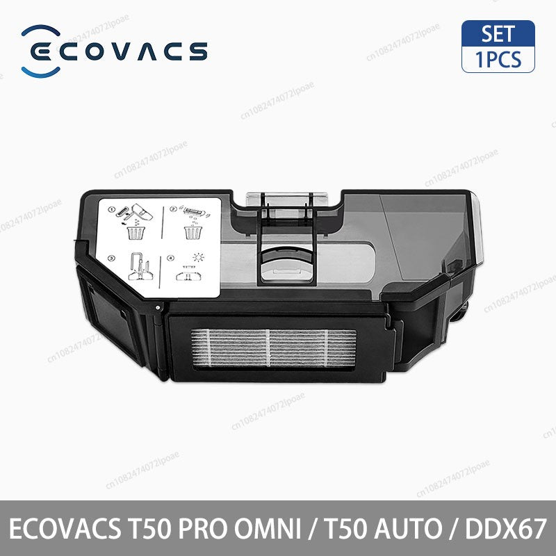 Acessórios para Aspirador Robô ECOVACS T50 PRO OMNI / T50 AUTO / DDX67 Escova Principal Escova Lateral Filtro Hepa Pano de Limpeza Saco de Pó Peças