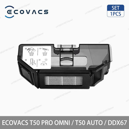 Acessórios para Aspirador Robô ECOVACS T50 PRO OMNI / T50 AUTO / DDX67 Escova Principal Escova Lateral Filtro Hepa Pano de Limpeza Saco de Pó Peças