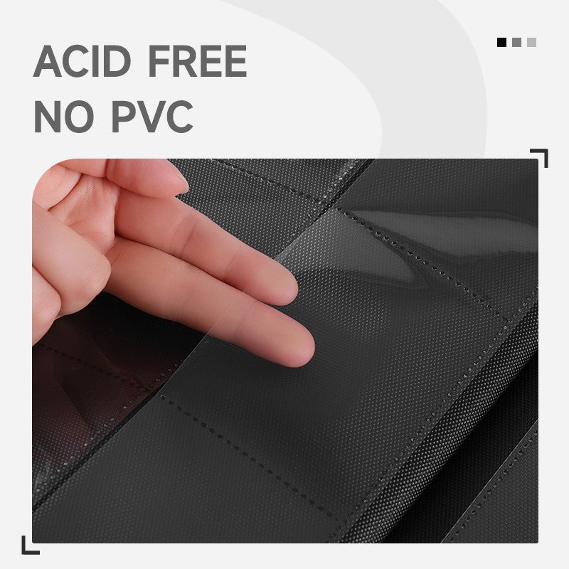 Fichário de Cartões com Zíper, 9/12 Bolsos, Álbum de cards de troca, Página de carregamento lateral durável para mtg tcg para pokemon para yugioh para futebol