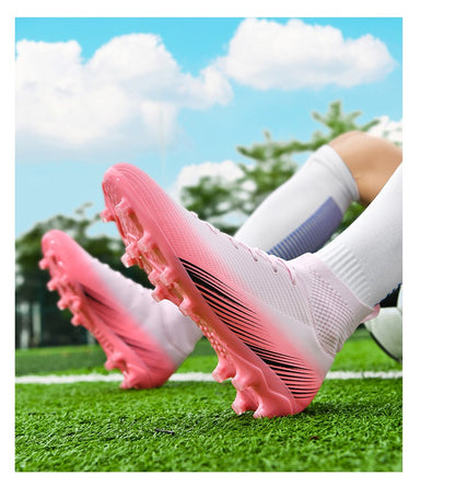 Men Fast Soccer Shoes Professional TF/FG Indoor Futsal Football Field Boot Unisex Society Cleats Long Spikes Sneaker Comfortable