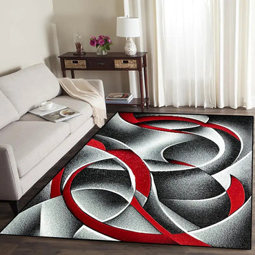 Nordic Style  Area Rug Abstract Geometric Carpet Non-Slip Washable Carpet for Living Room Bedroom and Home Decor Floor Mat