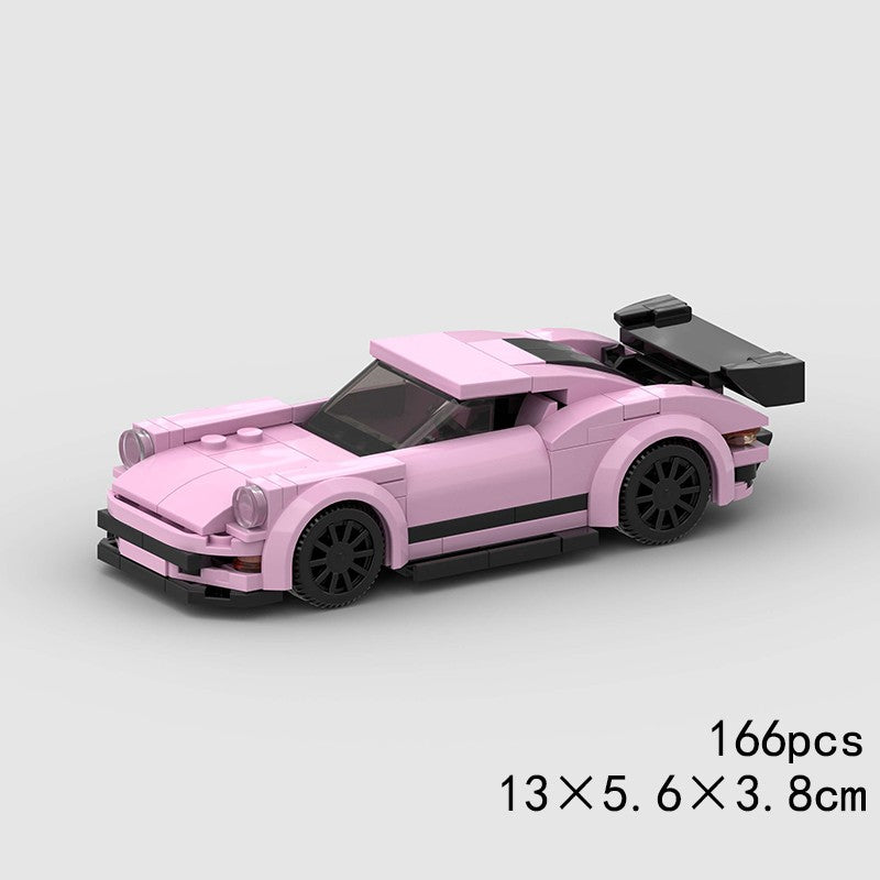 MOC Speed Sports Super Carro de Corrida Blocos de Montar DIY Tijolos Cidade Rally Técnico Grande Veículo de Corrida Presente de Natal Brinquedo
