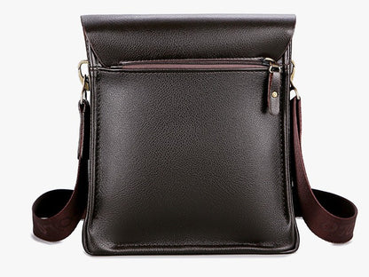 Men's POLO Crossbody Bag Casual Business Style Vertical Shoulder Bag High-quality Leather Trendy Men's Bag Daily Commuting
