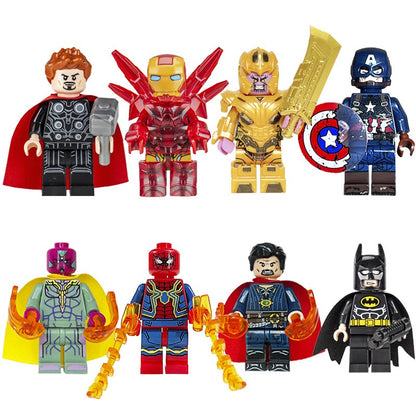 Peças de montar, figuras, bonecos humanoides, brinquedos, minifiguras, bonecas humanoides, brinquedos infantis, presentes de aniversário, personagens de desenhos animados
