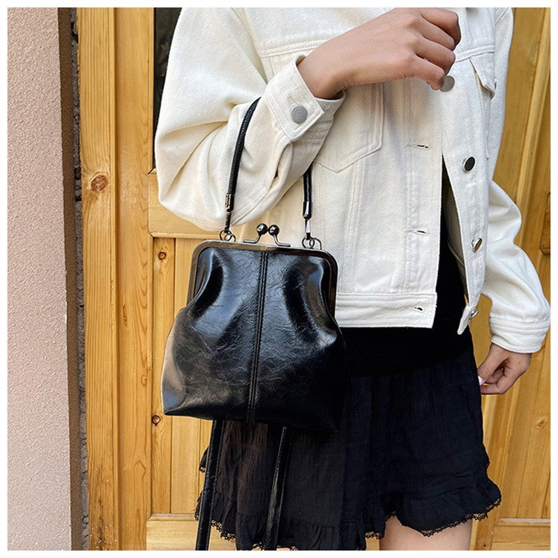 Vintage Style Women Handbag Brown Versatile Designer Shoulder Bag PU Leather Ladys Shell Purses Crossbody Bags