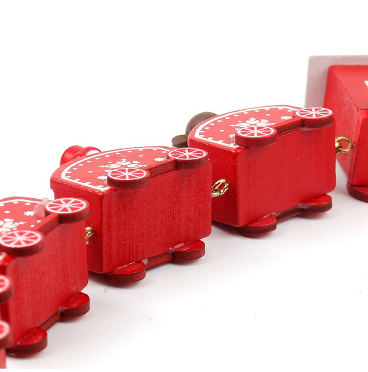 Wooden/Plastic Train Christmas Ornament Merry Christmas Decoration For Home 2025 Xmas Gifts Noel Natal Navidad New Year 2026