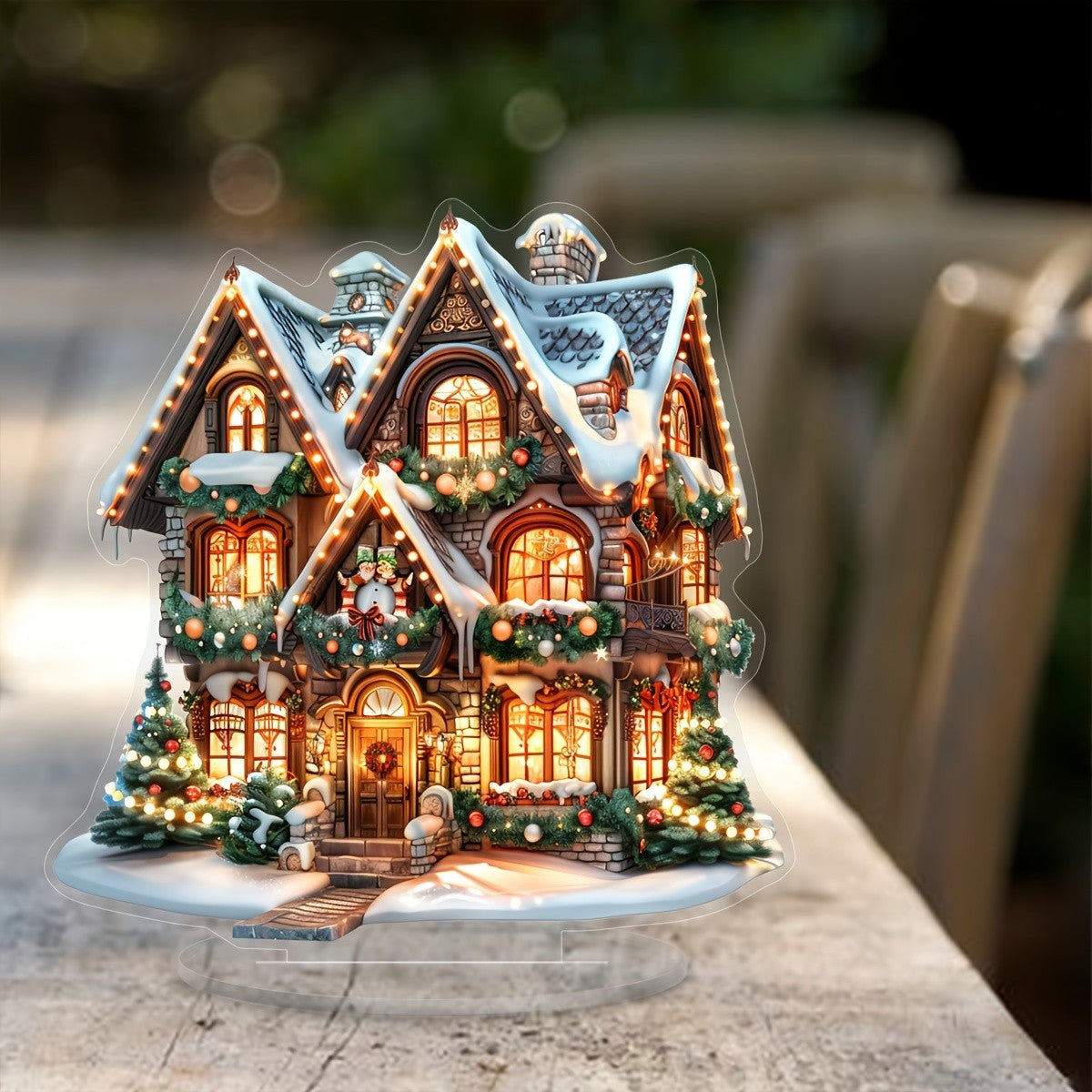 1 PCS of festival decoration, Christmas style, multi-functional desktop decoration for home,office andbedroom, unique gift idea