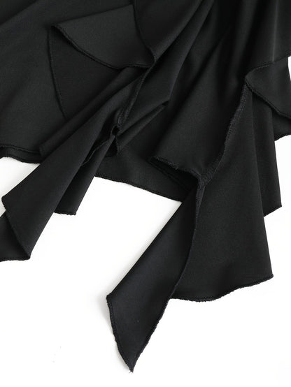 2025 European and American Fashion Spring and Autum New Hot-Selling Plus Size Girls' Skirt Asymmetrical Sexy Hip-Hugging Skirt