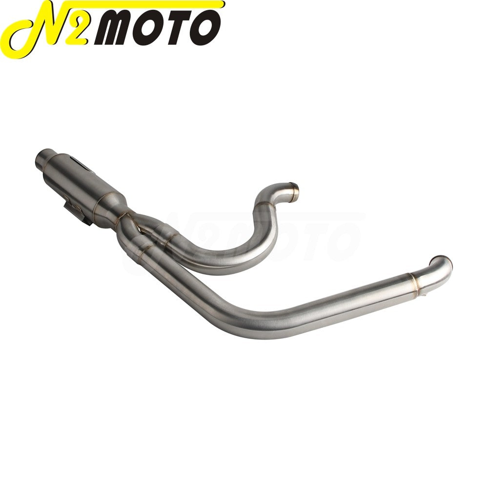 Motorcycle 2-into-1 Exhaust Muffler System For Harley Touring Electra Glide FLHTI FLHTK FLHTPI FLHTKL FLHTCUI FLHTKSE 2017-2025