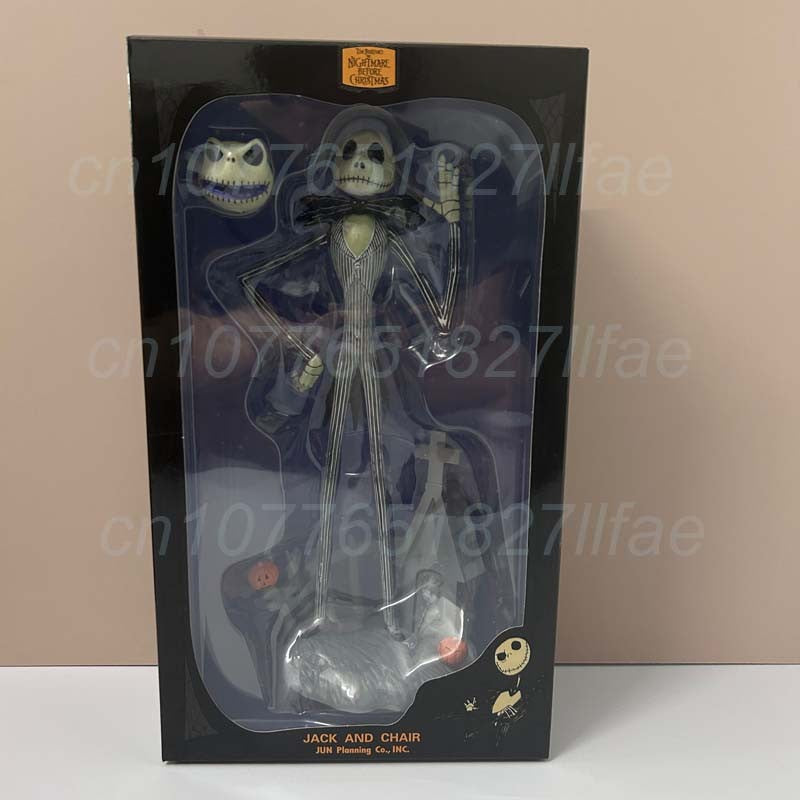The Nightmare Before Christmas Jack Skellington Action Figure 12 Face Jack Jack Chair Special Version Model Toys Christmas Gift