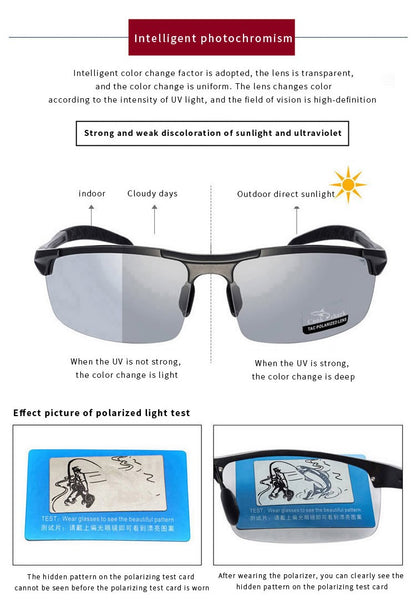 Óculos de sol Cook Shark, novos, de alumínio e magnésio, masculinos, HD polarizados, para dirigir, lentes coloridas, moda.