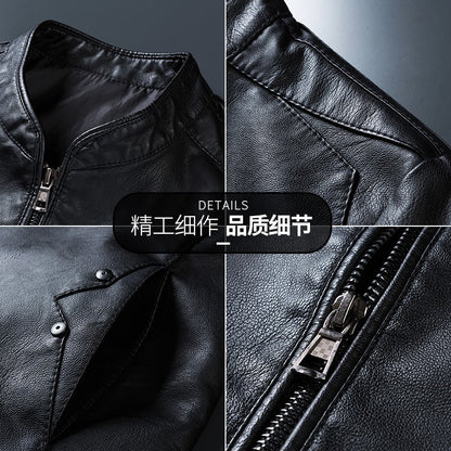 Leather Jacket Men Bomber Retro Fleece Black Motorcycle Jackets Plus Size 6XL 7XL 8XL Coats Flannel Warm Comfort High Quality