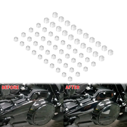 60 Tampas de Parafuso do Motor da Motocicleta para Harley M8 Softail FXBR Fat Boy 18-Up Touring Electra Street Glide FLHR 2017-Up