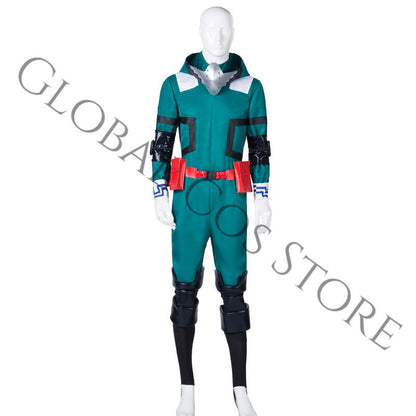 Anime Charecter Midoriya Izuku Green Suit Cosplay Costume Wig Hat Wig Full Set My Hero Academia Halloween Carnival Suit