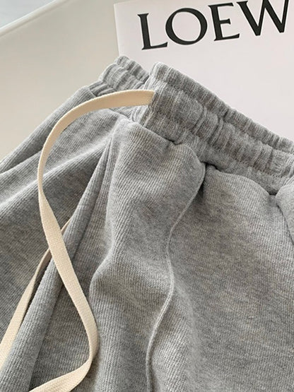 AOSSVIAO 2025 Summer Shorts Women Elasticity Lovely Girls Korean Style Sweet Students Harajuku Simple Pure Gray Trousers Female