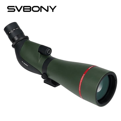 Telescópio terrestre Svbony SA412 20-60X80 com câmera Wi-Fi para fotografia e observação de pássaros