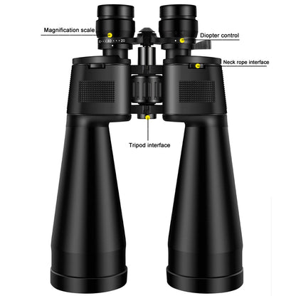 BORWOLF 20-60X70 Binóculos de Alta Ampliação Longo Alcance Zoom 60 Vezes Caça Telescópio Astronômico Profissional HD Zoom